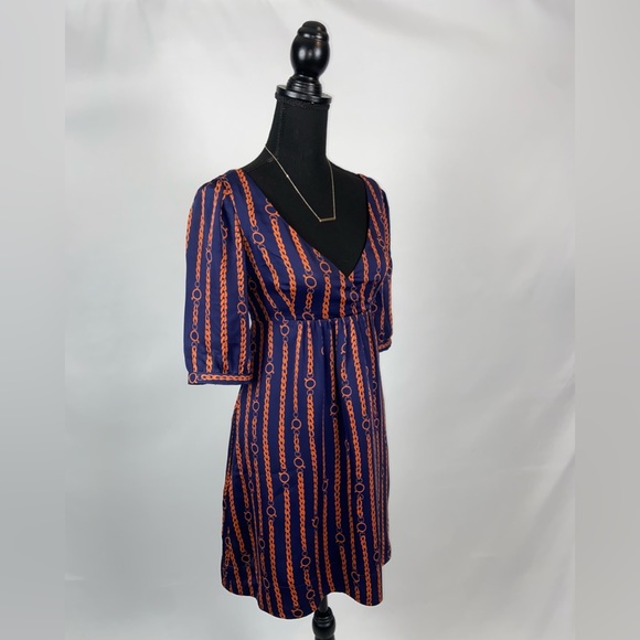 Shosanna Dress 100% Silk V-Neck Size 6 - Picture 2 of 7